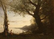 Jean-Baptiste-Camille Corot The Little Bird Nesters oil painting artist